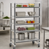 Thumbnail image #3 for Cambro Camshelving Elements XTRA 21-Inch Deep x 48-Inch Long 5-Tier Mobile Starter Shelving Unit, Speckled Gray