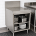 Thumbnail image #3 for Advance Tabco Prestige Supreme Open Front Underbar Drainboard Cabinet with 7-Inch Backsplash, 24 x 25 x 36 Inches