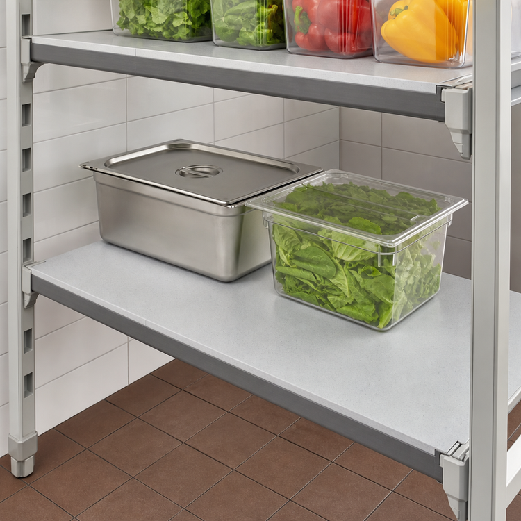 Product image #3 for Cambro Camshelving Elements XTRA 21-Inch x 72-Inch Solid Universal Shelf Kit