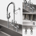 Thumbnail image #3 for T&S Brass Mini Pre-Rinse Unit, 8-Inch Deck Mount Mixing Faucet with 1.42 GPM Spray Valve and 8-Inch Swing Nozzle