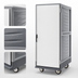 Thumbnail image #3 for Metro C5 3 Series Full-Height Mobile Heated Holding & Proofing Cabinet with Gray Insulation Armour, Solid Door, and Lip Load Slides