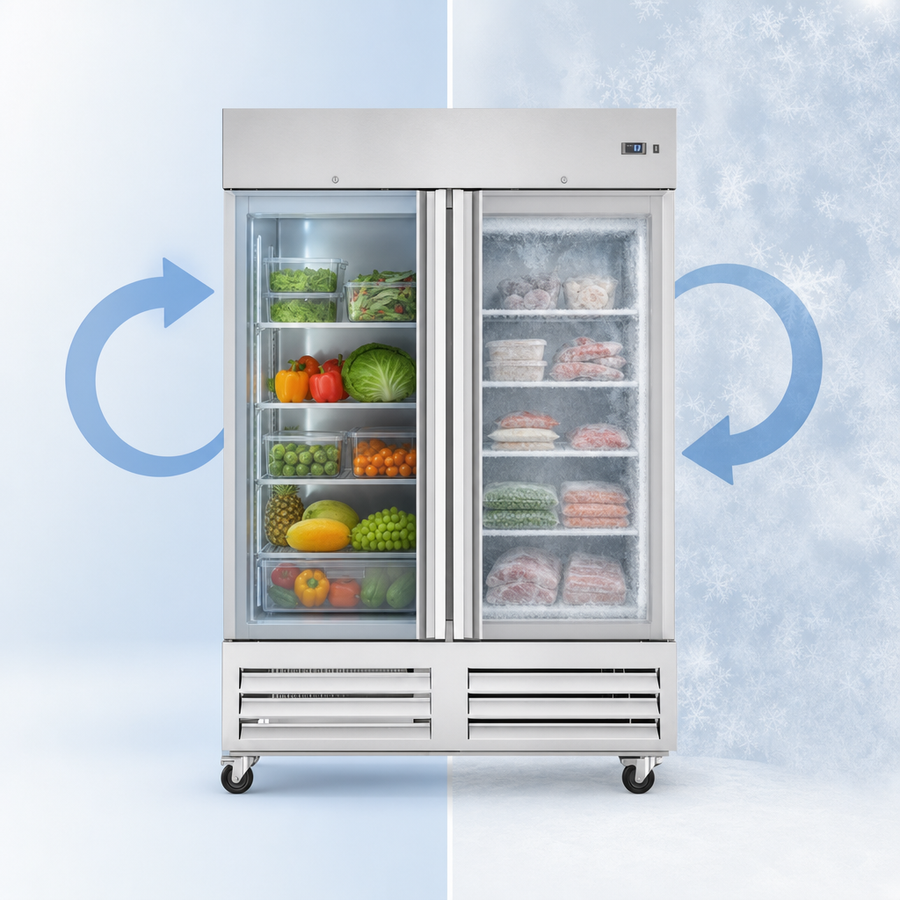 Convertible Refrigerator/Freezer Operation