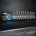 Thumbnail image #3 for Metropolis Wall-Mount 12-Faucet Glycol-Cooled Polished Stainless Steel Draft Beer Tower