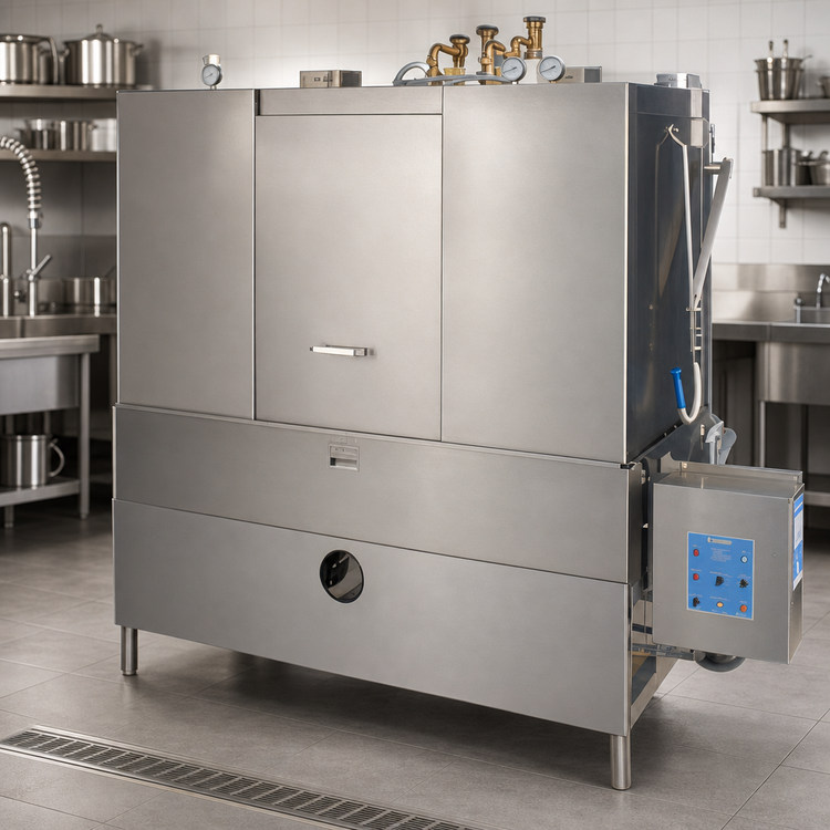 Product image #3 for Insinger DA-3 Straight-Thru Door-Type Pot and Pan Washer with Double Rack System