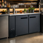 Thumbnail image #3 for Hurakan by Equip.me 60-Inch Narrow Two-Door Solid Back Bar Refrigerator