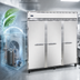Thumbnail image #3 for Continental Refrigerator 3FSNSA Three-Section Shallow Depth Reach-in Commercial Freezer with Solid Doors