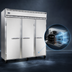 Thumbnail image #3 for Continental Refrigerator 3FSNSS Three-Section Shallow Depth Reach-In Freezer