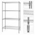 Thumbnail image #3 for Quantum Chrome-Plated Wire Shelving Starter Kit, 30 x 21 x 63 Inches, 4-Shelf Stationary Unit
