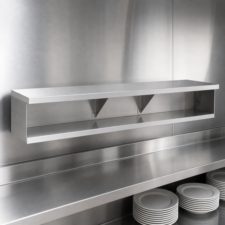 Product image #3 for Advance Tabco 62-7/16" W x 7" D Stainless Steel Add-On Dish Shelf