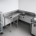 Thumbnail image #3 for Eagle Group Corner Soiled Dishtable, 96-Inch Machine-to-Corner x 60-Inch Corner-to-End, Left-to-Right Operation, 16/430 Stainless Steel