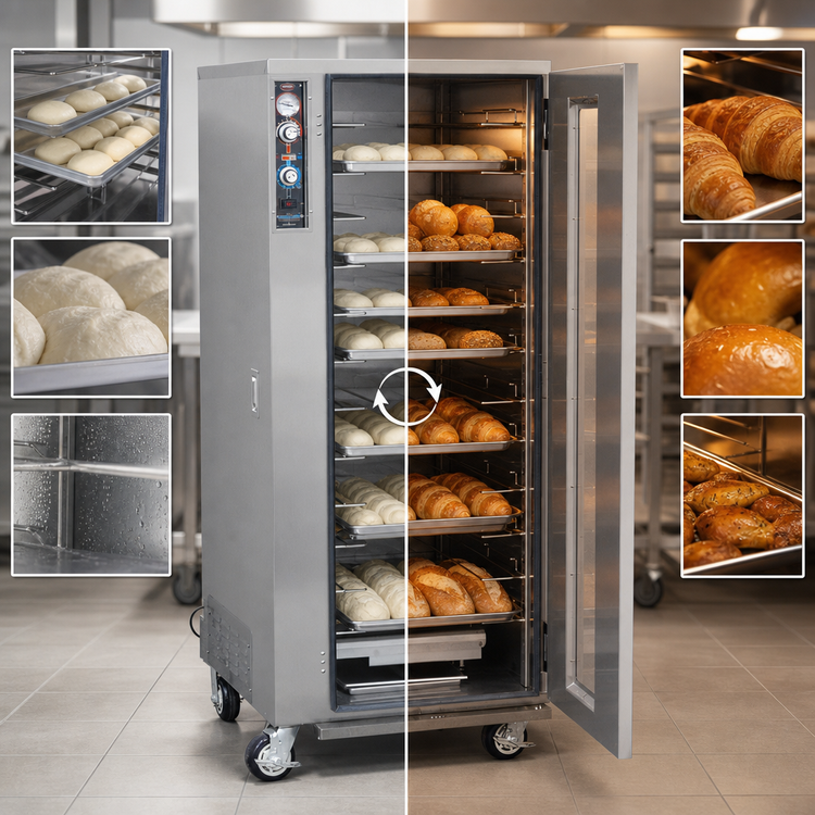 Product image #3 for FWE PH-1826-18 Full-Height Mobile Proofer / Heated Holding Cabinet, 12 Pan Capacity