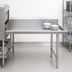 Thumbnail image #3 for John Boos JDTC-20-96R-X Clean Straight Left-to-Right Pro-Bowl Stainless Steel Dish Table, 96 Inch