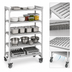 Thumbnail image #4 for Cambro Camshelving Premium 5-Shelf Vented Mobile Starter Unit, 21 x 42 x 67-1/4 Inches, Speckled Gray