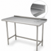 Thumbnail image #3 for Advance Tabco Special Value 30-Inch Wide x 24-Inch Deep Stainless Steel Open Base Work Table with 1-1/2-Inch Rear Backsplash