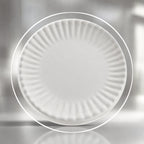 Thumbnail image #3 for American Metalcraft MP7 7-3/8-Inch Round White Melamine Plate with Paper Plate Design Case of 96