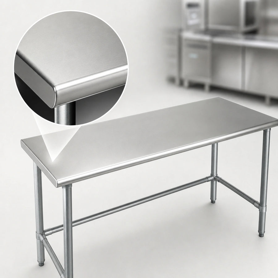 16-Gauge Stainless Steel Top
