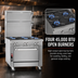 Thumbnail image #3 for Southbend Platinum Heavy Duty 36-Inch Gas Sectional Range with 4 Open Burners and Convection Oven Base