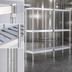 Thumbnail image #3 for New Age Aluminum Keg Rack with 3 T-Bar Shelves, 93W x 18D x 76H, 10 Half-Barrel or 34 Sixth-Barrel Capacity