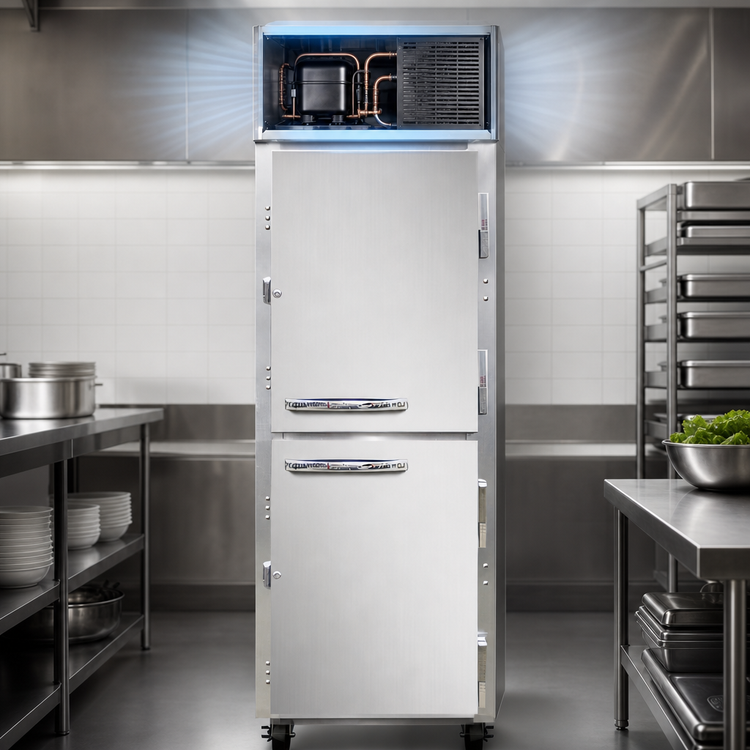 Product image #3 for Continental Refrigerator 1FNSAHD One-Section Standard Depth Reach-In Freezer with Half-Height Solid Doors