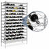 Thumbnail image #3 for Metro Super Erecta 48-Inch Chrome-Plated Cradle Wine Shelving Rack, 168-Bottle Capacity