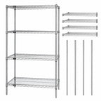 Thumbnail image #3 for Quantum WR86-2130S 30"W x 21"D x 86"H 4-Shelf 304 Stainless Steel Wire Shelving Starter Kit