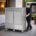 Thumbnail image #3 for FWE URS-14-GN 2-Section Mobile Refrigerated Cabinet with 2 Solid Doors, 64-80 Plate Capacity