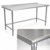 Thumbnail image #3 for BlendPort Budget Series 84-Inch x 24-Inch 430 Stainless Steel Work Table with Rear Upturn and Tubular Base
