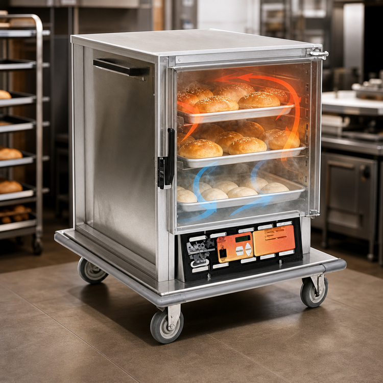Product image #3 for Panco HPHNLSI-RA2.25 Half-Size Insulated Heated/Proofing Holding Cabinet with Polycarbonate Door