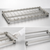 Thumbnail image #3 for 60-Inch x 24-Inch Stainless Steel Dunnage Shelf with Removable Wire Mat Assembly