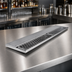 Thumbnail image #3 for Glastender 24-Inch Underbar Drink Rail with Right-Side Drain, Stainless Steel