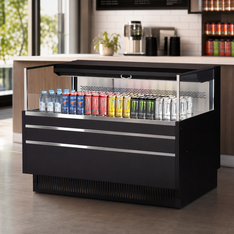 Product image #4 for Turbo Air 48-Inch Horizontal Open Display Merchandiser, Low-Profile, 6.3 Cu. Ft., Self-Contained Refrigeration