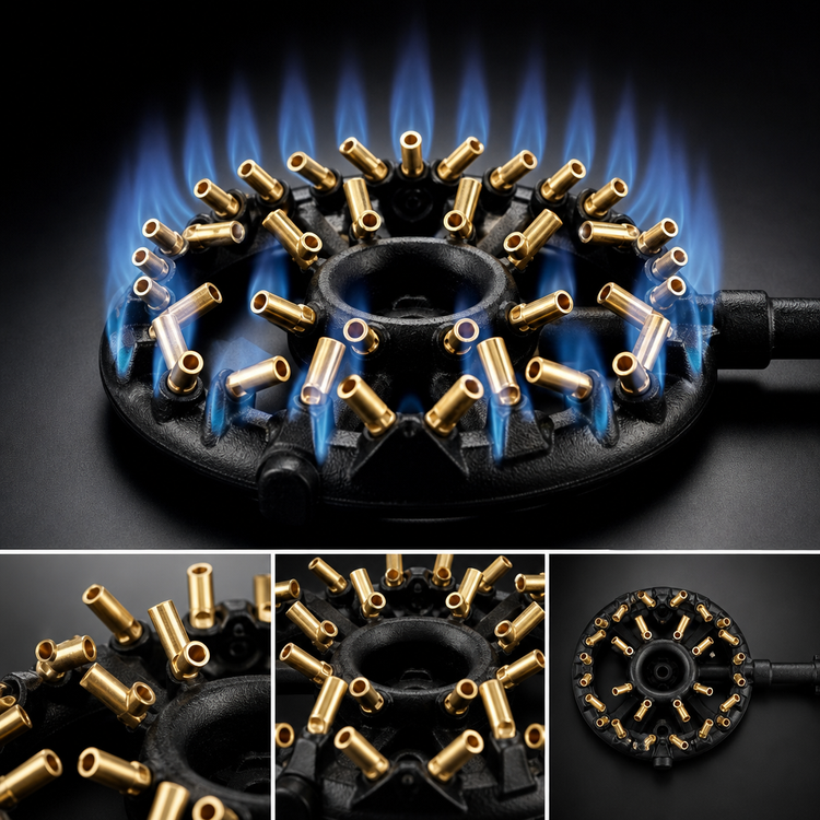 Product image #3 for Town Equipment 32-Tip Natural Gas Jet Burner with Pilot, 116,000 BTU