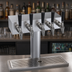 Thumbnail image #3 for Krowne Glycol-Cooled Five-Faucet T-Head Draft Beer Tower with 15-Inch Long Box, Brushed Stainless Steel