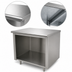 Thumbnail image #3 for Advance Tabco Special Value Economy 48-Inch x 24-Inch Stainless Steel Flat Top Open Base Work Table
