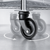 Thumbnail image #3 for Metro Super Erecta 6-Inch Swivel Dolly Plate Caster with Polyurethane Wheel Tread and Donut Bumpers