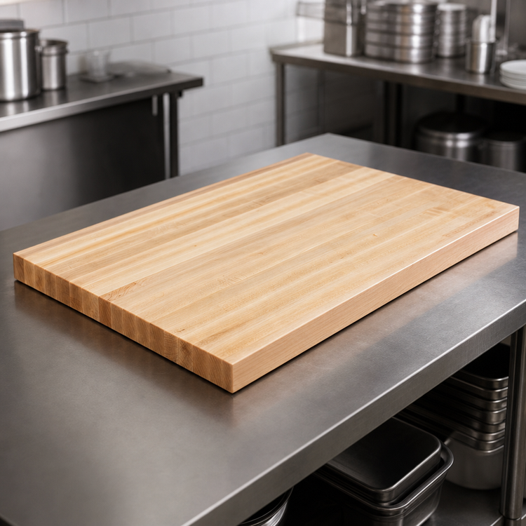 Product image #3 for John Boos Boos Block 48 x 48 Inch Square Edge Grain Maple Kitchen Countertop, 1-3/4 Inch Thick, Varnique Finish