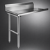 Thumbnail image #3 for 26-Inch Straight Stainless Steel Clean Dish Table with 8-Inch Backsplash, Right-to-Left Operation