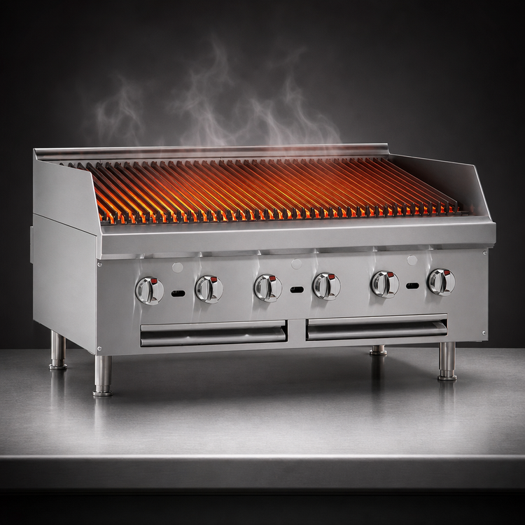 Product image #3 for Southbend HDC-30 30-Inch Gas Countertop Charbroiler, Radiant, 100,000 BTU