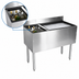 Thumbnail image #3 for CHOICE 42-Inch Underbar Combo Ice Bin/Cocktail Unit with Left 6-Bottle Storage