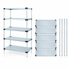 Thumbnail image #3 for Quantum WR74-2130SG-5 Stationary Solid Shelving Starter Kit, 30 x 21 x 74 Inches, 5 Shelves