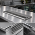 Thumbnail image #3 for Glastender 36-Inch Stainless Steel Underbar Drink Rail with Right Drain