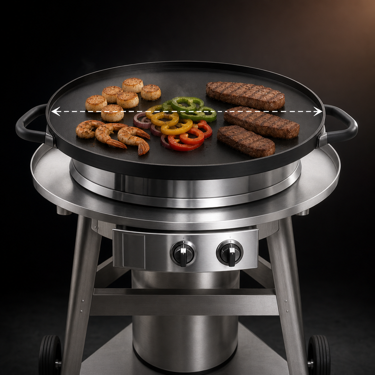 Product image #4 for Evo Professional Wheeled Cart 30" Natural Gas Outdoor Cooking Station