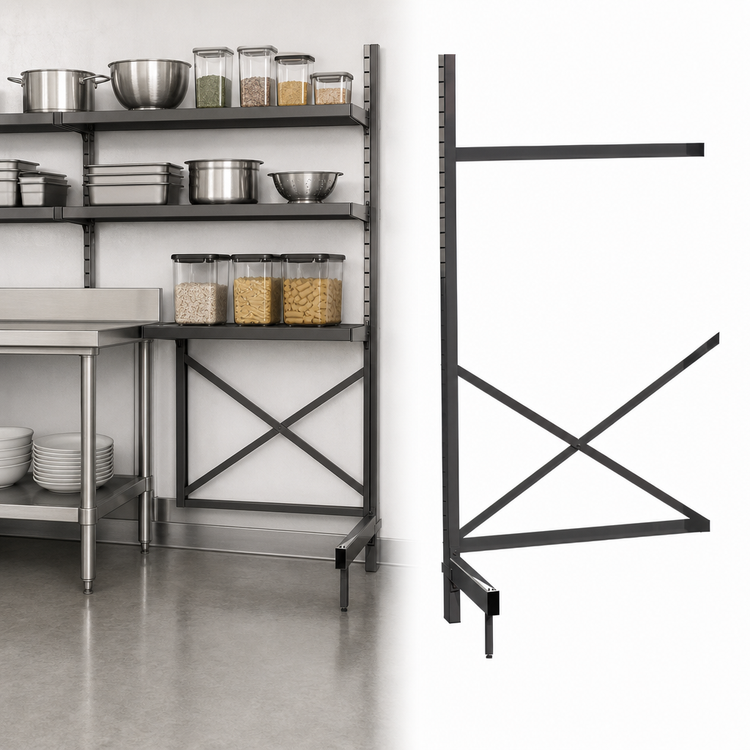 Product image #3 for Metro SmartLever 42-Inch Wide x 18-Inch Deep Cantilevered Shelving Add-On Unit Kit