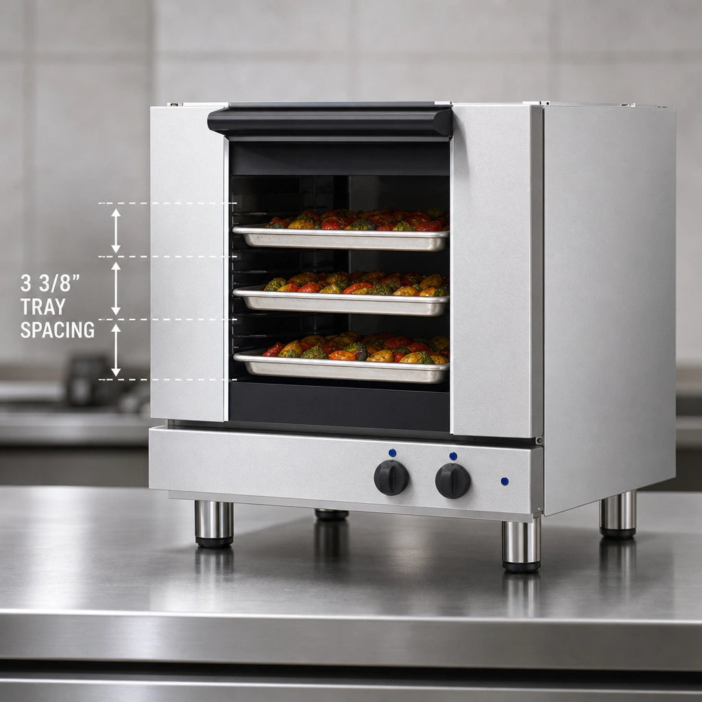 3 Half-Size Sheet Pan Capacity