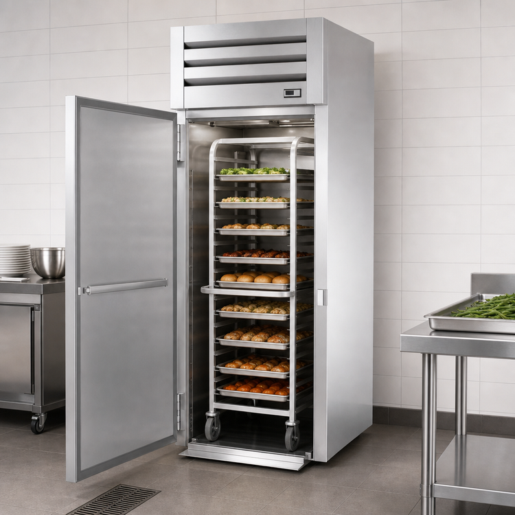 Product image #3 for True SPEC SERIES Roll-In Heated Cabinet, 1 Section, Solid Swing Door, Stainless Steel Front & Sides, Aluminum Interior, 89-Inch High
