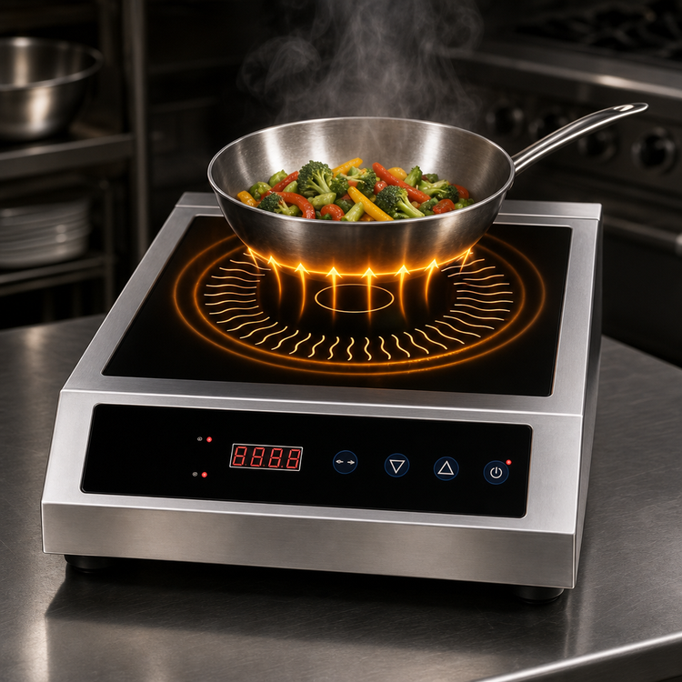 Product image #3 for Globe 1-Burner Countertop Induction Range, 120V, 1800W