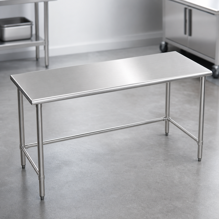 Product image #3 for Eagle Group BlendPort® Deluxe Series 48-Inch x 24-Inch Flat Top Stainless Steel Work Table with Tubular Base