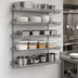 Thumbnail image #3 for Eagle Group QuadTruss 5-Tier Wall-Mounted Wire Shelf Kit, 30 x 18 Inches, Chrome