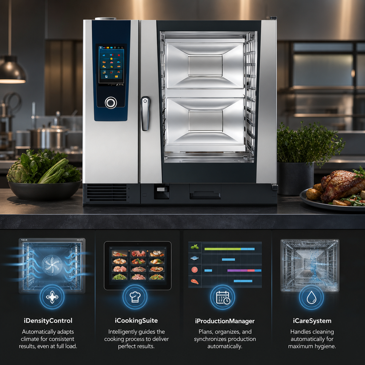 Product image #3 for RATIONAL iCombi Pro 10-Full Size Natural Gas Countertop Combi Oven, 208/240V, 1-Phase