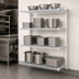 Thumbnail image #3 for EagleGard 4-Tier Add-On Wire Shelving Unit, 60W x 24D x 63H, Hybrid Epoxy Coated